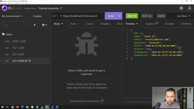 Realizando requisições para a API com Insomnia смотреть онлайн