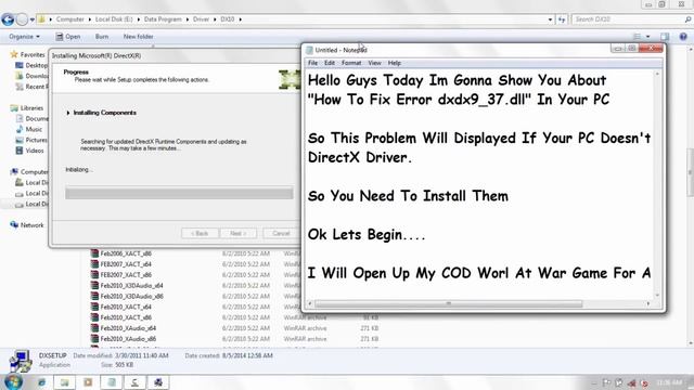How To Fix Error "d3dx9_37.dll" On Your PC + Download Links смотреть онлайн