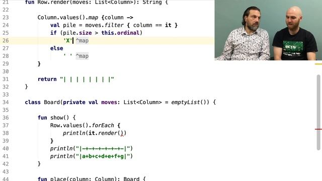 Connect four game in Kotlin with Uberto Barbini (Part 1) смотреть онлайн