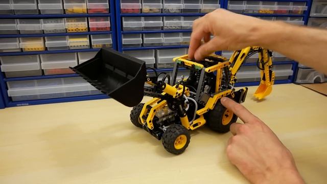 LEGO Technic 8455 – Экскаватор Погрузчик – Легенды ЛЕГО Техник – Обзор №25 смотреть онлайн