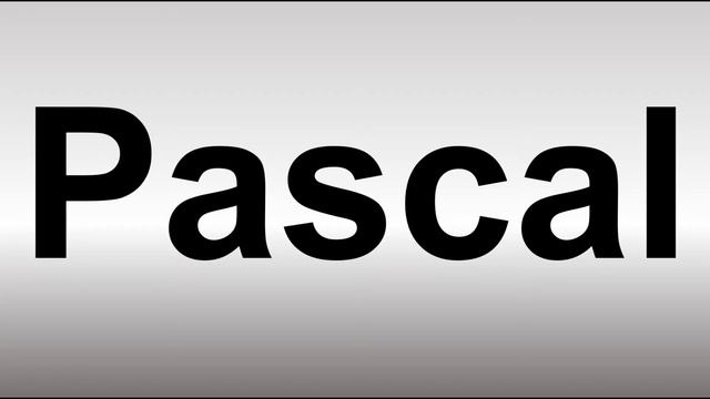 How to Pronounce Pascal смотреть онлайн