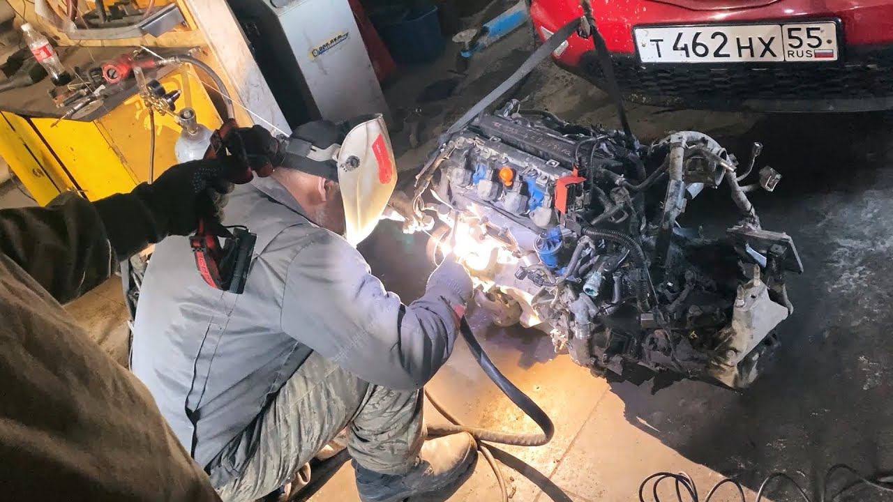 Установка мотора на Хонду, двойной стрим смотреть онлайн