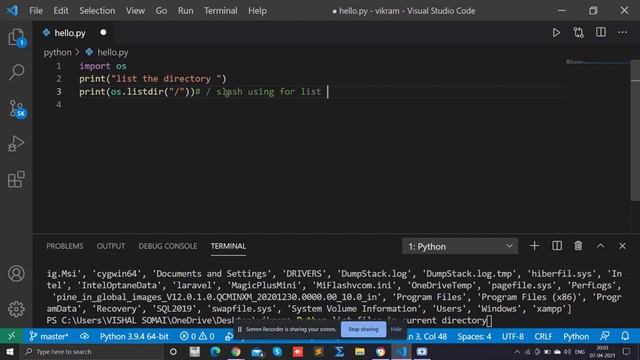 Python list files in current directory смотреть онлайн