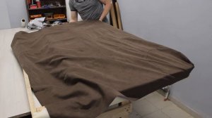 Перетяжка изголовья кровати своими руками