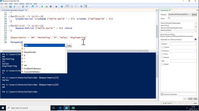 070 Use Excel String for PowerShell Array & ForEach Loop - PowerShell with SharePoint from Scratch смотреть онлайн