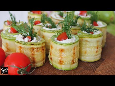 НАЧНИ СЕЗОН КАБАЧКОВ ВКУСНО! Рулетики из Кабачков! смотреть онлайн