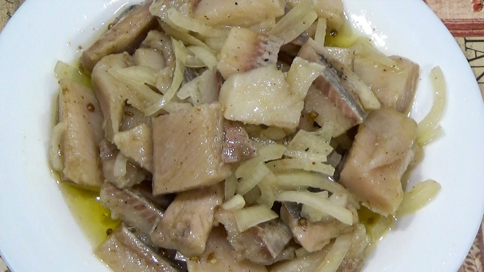 Маринованная селедка (Филе), быстрый способ