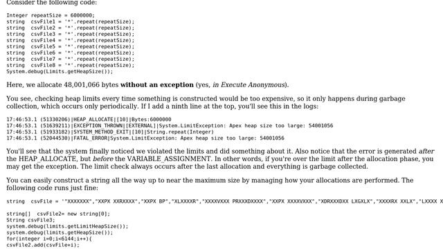 Salesforce: HeapSize limit reached in an unexpected behaviour (2 Solutions!!) смотреть онлайн