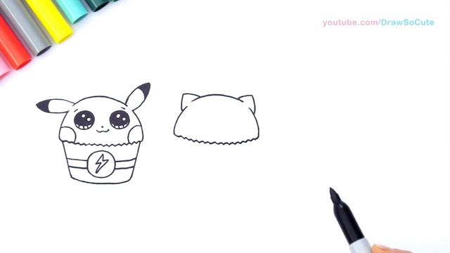 Art CHALLENGE- How to Draw + Color Pokemon as CUPCAKES -Pikachu Bulbasaur Jigglypuff смотреть онлайн