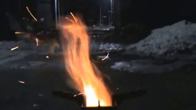 Ракетная печь " СУПОЙ " . Вид пламени. смотреть онлайн