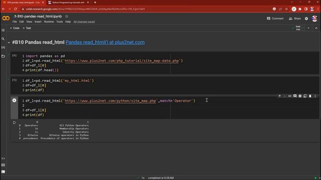read_html(): Reading html table from URL or file to create DataFrame #B10 смотреть онлайн
