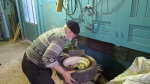 Самодельный Шиномонтаж при Советском Союзе.