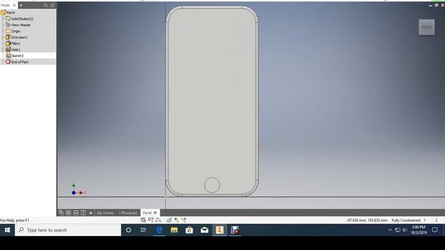 How to create an iPhone 7 on Autodesk Inventor 2019 смотреть онлайн