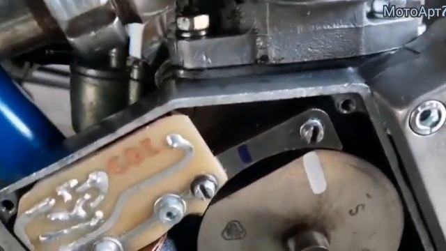 Электронное зажигание на дырчик Рига13. Пошаговая установка на двигатель Д8 и настройка. смотреть онлайн