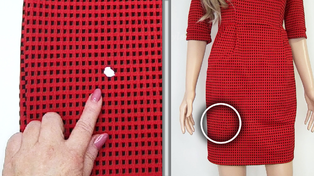 Как незаметно зашить дырку на платье смотреть онлайн