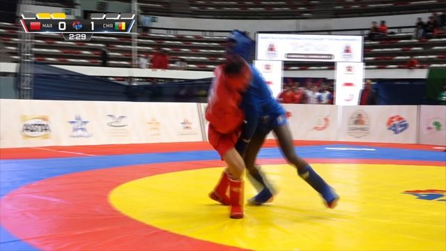 FAROUKHI Abdelmounim (MAR) Vs MBIDA ZANGA Celestin (CMR). African SAMBO Championships 2023
