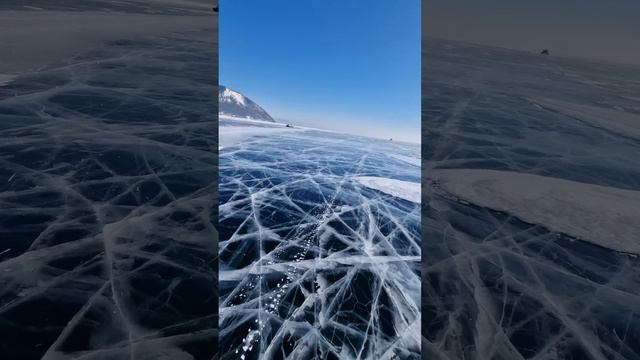 Зимний Байкал, байкальский лёд смотреть онлайн
