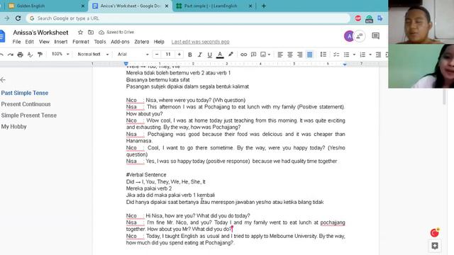 Indonesian EFL - Past Simple Tense and Dialogue Making смотреть онлайн