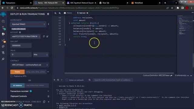 How to deploy and verify smart contract on XDC netowork смотреть онлайн