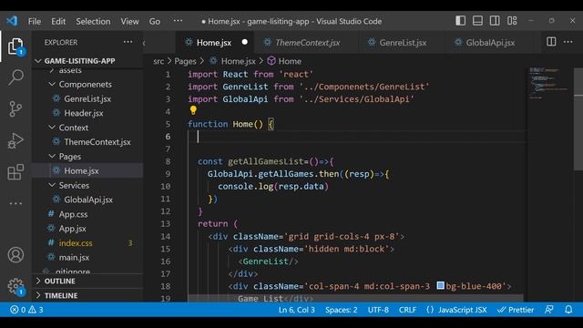 #11 Build Game Listing App with React Js, Tailwind CSS, Vite : Fetch List of Games смотреть онлайн