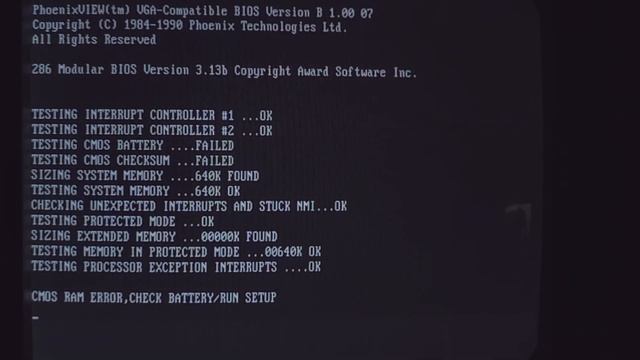 1989 Hyundai Super 286C vintage computer startup смотреть онлайн