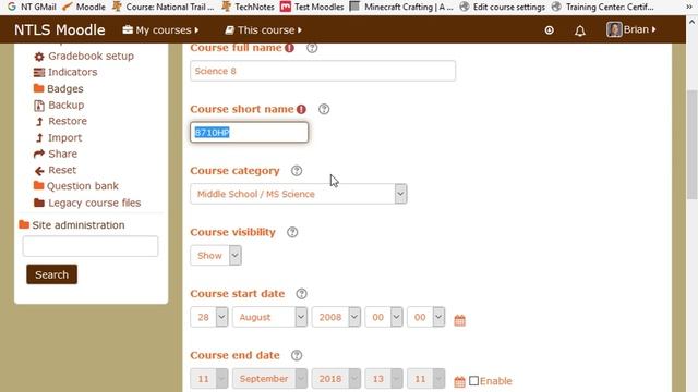 Setting the Course ID Number in Moodle смотреть онлайн
