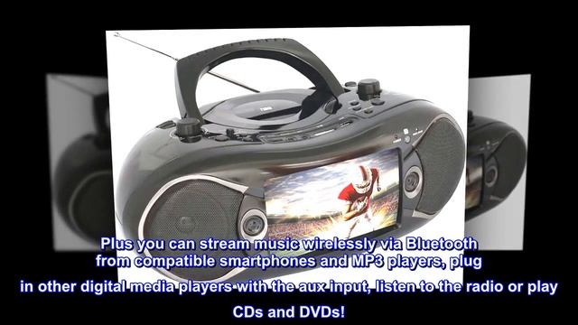 Naxa NDL-287 7" Bluetooth DVD Boom Box & TV смотреть онлайн