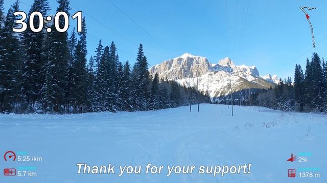 [4k] Treadmill Scenery | Magnificent Canadian Rockies Run | Canmore, Alberta | 1 Hour Virtual Run