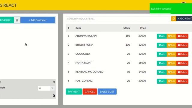 Tutorial how to create POS using ReactJS and Lumen Laravel смотреть онлайн