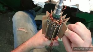 Перемотка якоря ,,Парма" схема намотки ёлочка.