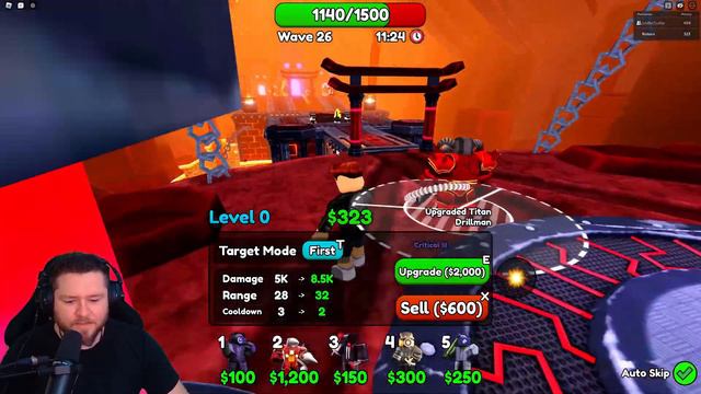 Den ENDLESS-MODUS mit OP-UNITS spielen in Toilet Tower Defense смотреть онлайн