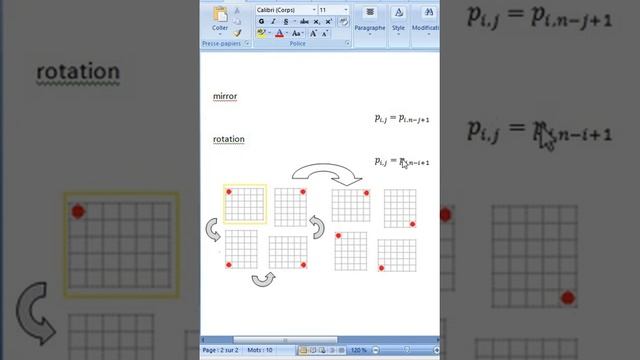 Mirrorize and rotate a matrix (Python) смотреть онлайн