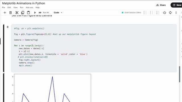 Python Animation with Matplotlib Chart Tutorial | Line Chart Race Animation Python Code смотреть онлайн