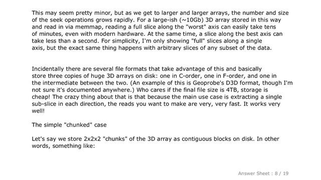 PYTHON : Is there an analysis speed or memory usage advantage to using HDF5 for large array storage смотреть онлайн