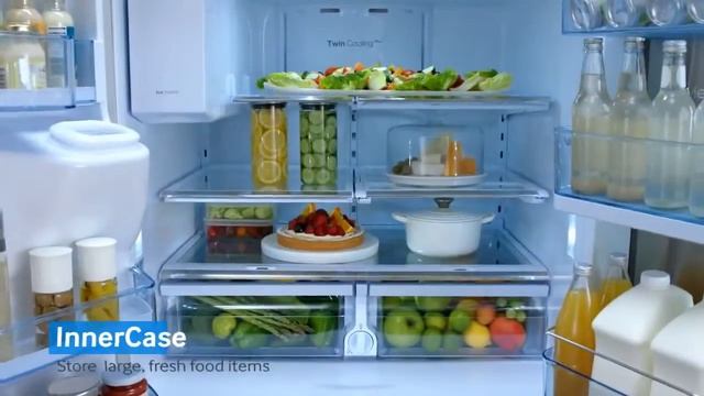 Samsung RF31FMESBSR 31 cu. 4-Door Refrigerator Review смотреть онлайн