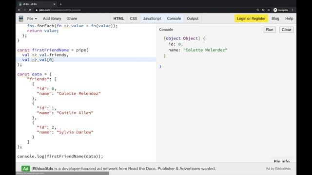 Implement pipe function | Practice functional programming in javascript смотреть онлайн
