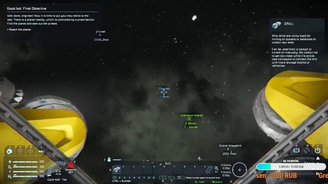 Зарабатываем скафандр ветерана. Space Engineers (learning to survive ) #14. смотреть онлайн