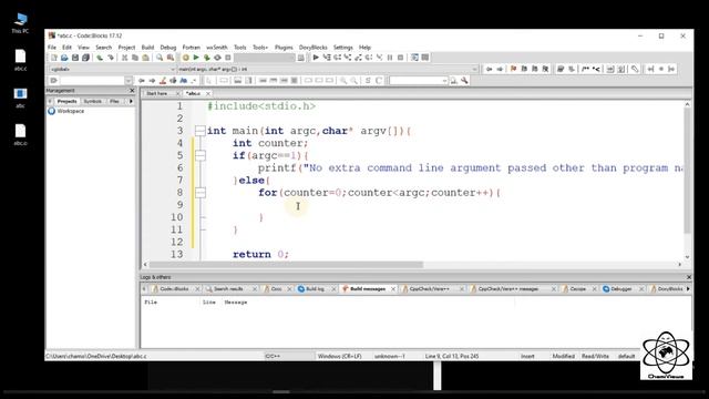 C Language Sinhala By ChamiViews Part 37 - Command Line Arguments Part - 2 смотреть онлайн