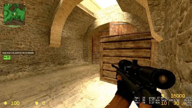 Прострелы de_dust2 Counter Strike: Source [CSS,CS:S](720р), от клана S.G.PROduction смотреть онлайн