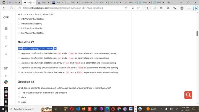 0x0F. C - Function pointers Quiz смотреть онлайн