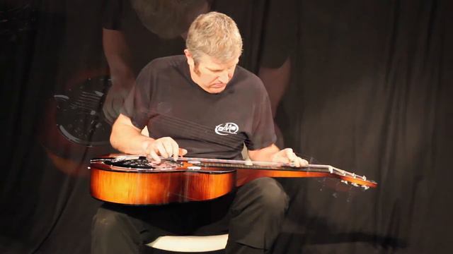 Rozawood Flamed Maple Square Neck Resonator Guitar смотреть онлайн