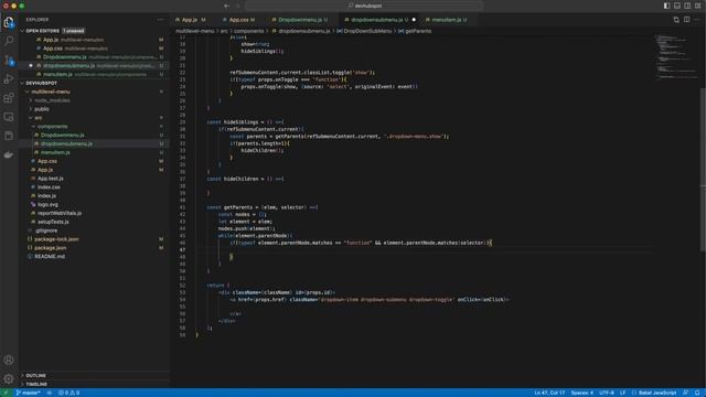 ? Multi level dropdown menu creation in ReactJS with responsive design - Devhubspot смотреть онлайн