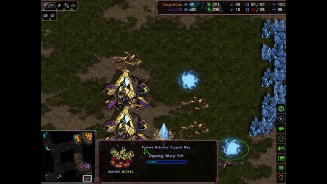StarCraft: Brood War - PVP - на карте Fighting Spirit с комментариями