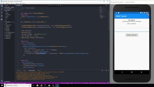 Flutter SDK Tutorial - JSON Storage (App Development) смотреть онлайн