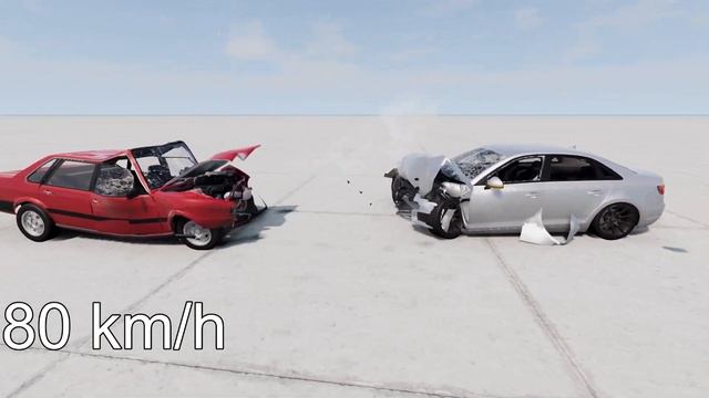 AUDI 80 vs AUDI A4 B9! 150 Km/H CRASH TEST! - BeamNg Drive смотреть онлайн