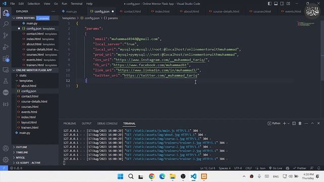 Making Parameters Configurable - Web Development Using Flask and Python смотреть онлайн