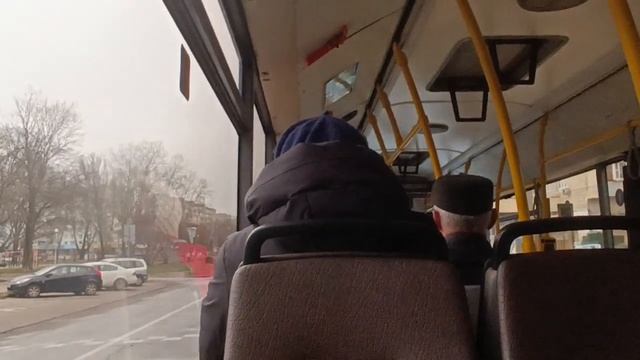 Поездка в автобусе модели МАЗ-203.068,г/№ АО 2254-7,марш.19 смотреть онлайн