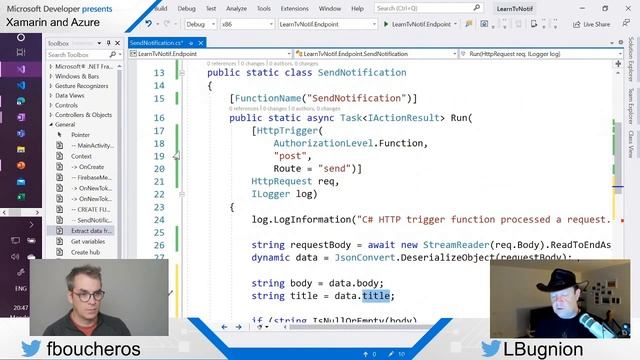 Building a Notifications client with Xamarin and Azure Adding the Azure Functions endpoint смотреть онлайн