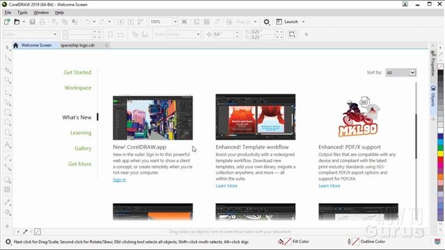 See What's New in Corel 2019 - CorelDRAW 2019 New Features, Objects Docker смотреть онлайн