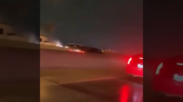 Чёрный лед. Видео от неизвестного водителя в Форт-Уэрте, штат Техас